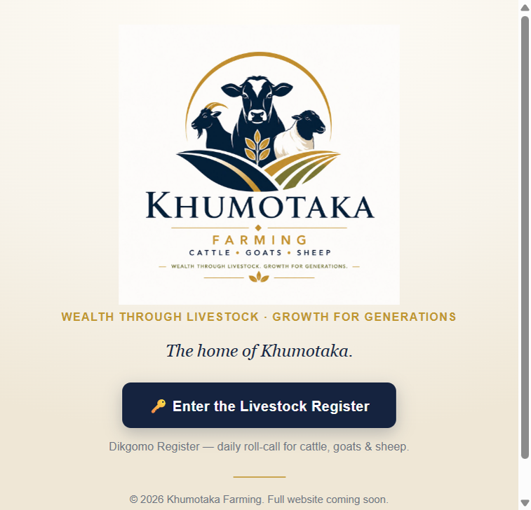 Khumotaka website preview